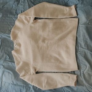 Uniqlo Men's Men's Medium Natural  Lambswool Crewneck Sweater